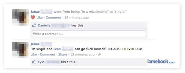 20 Of The Most Cringy Facebook Break Ups Ever | CollegeTimes.com