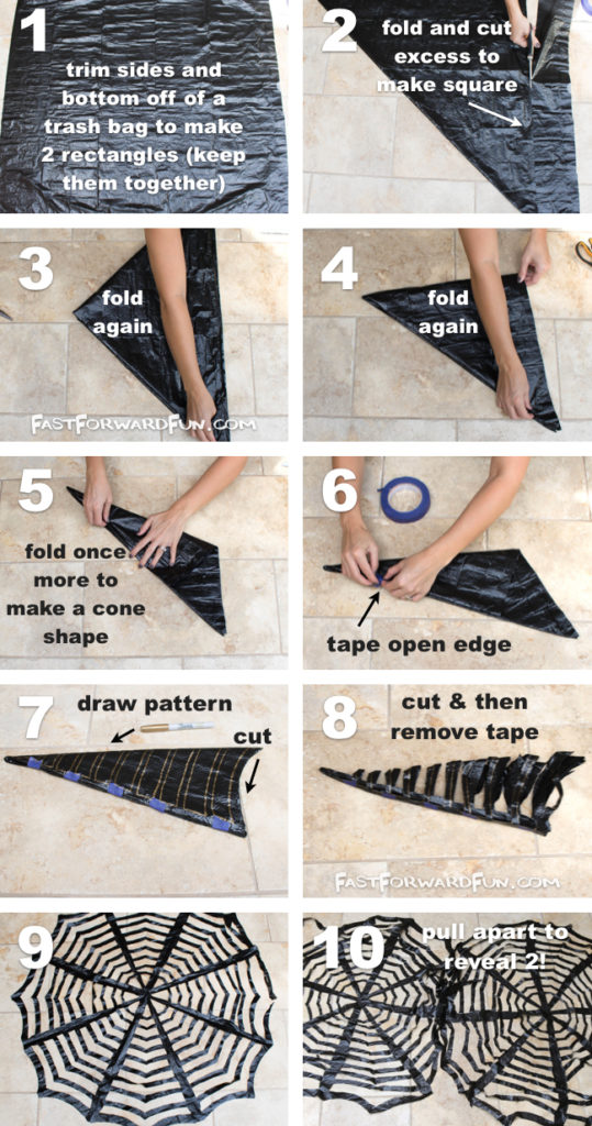 diy-trash-bag-spiderwebs-these-look-awesome-in-a-window-so-easy-and-cheap-video-tutorial-fast-forward-fun1