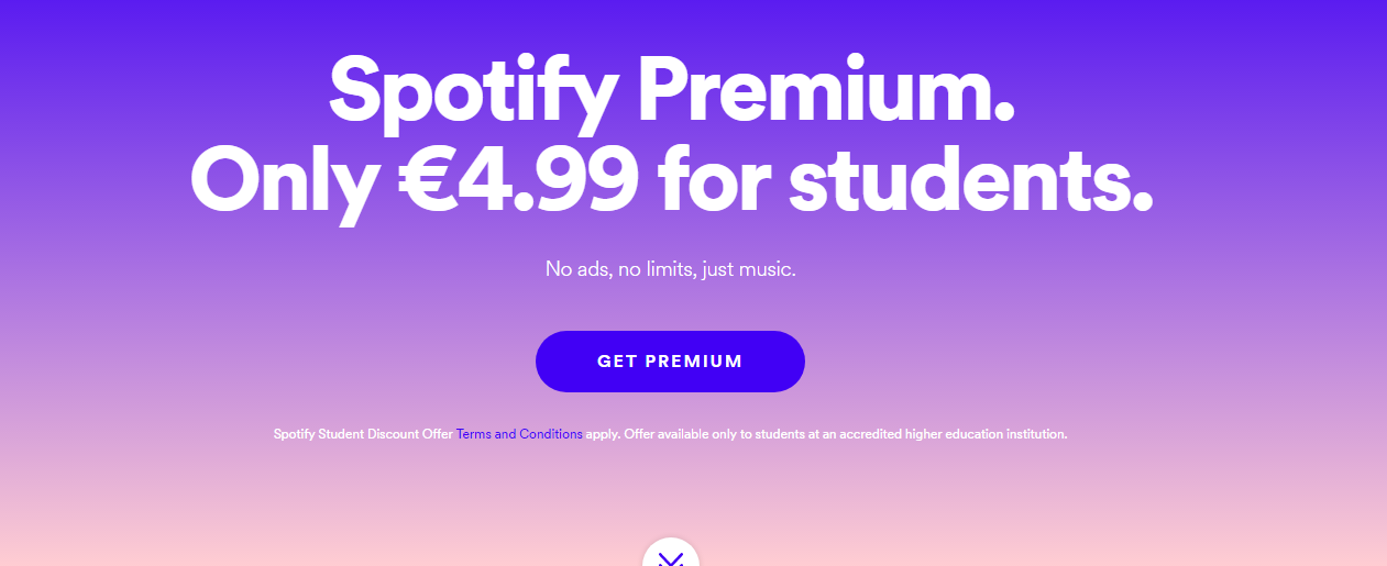 how to qualify for spotify premium student