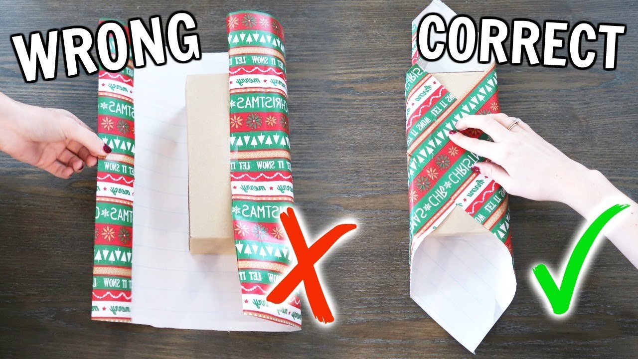 How To Wrap A Christmas Gift In Less Than A Minute