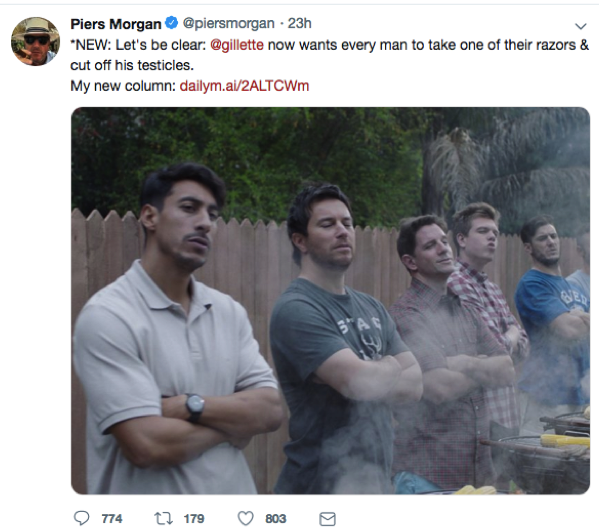 Piers Morgan Tweet 