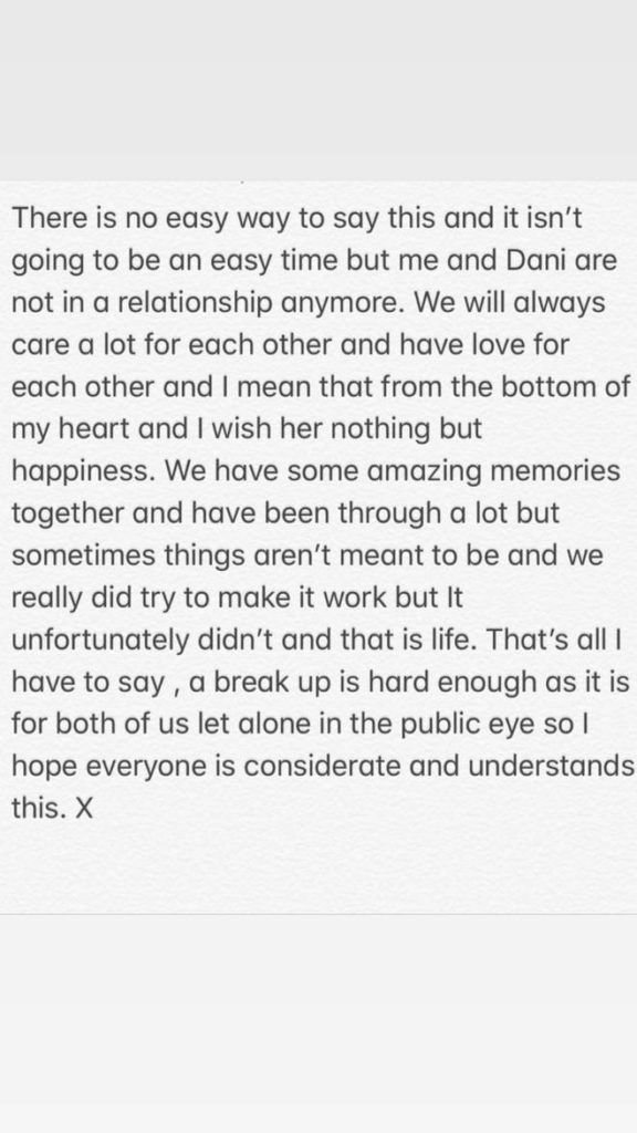 Jack and Dani Break Up