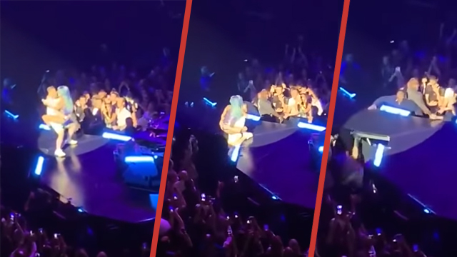 Watch: Lady Gaga Dragged Off Stage By Fan During Las Vegas Show ...